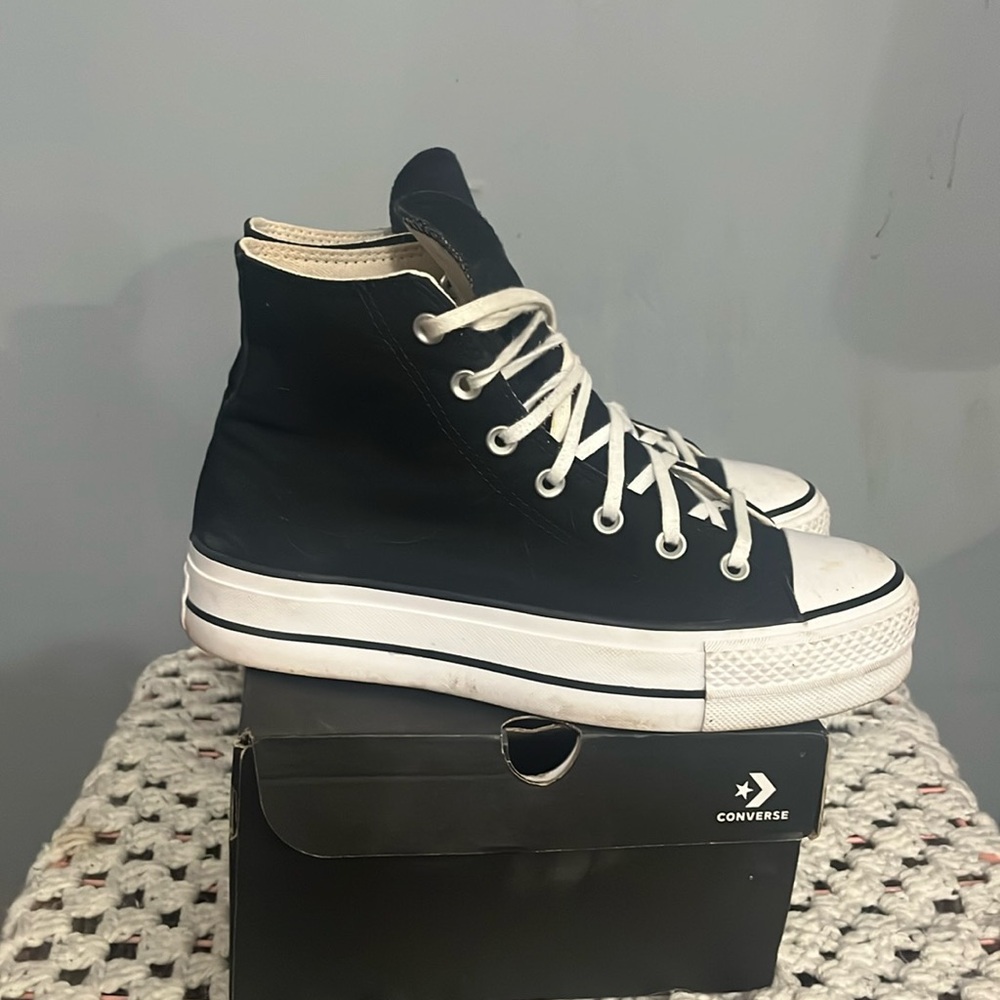 Converse Black and White High-Top Sneakers